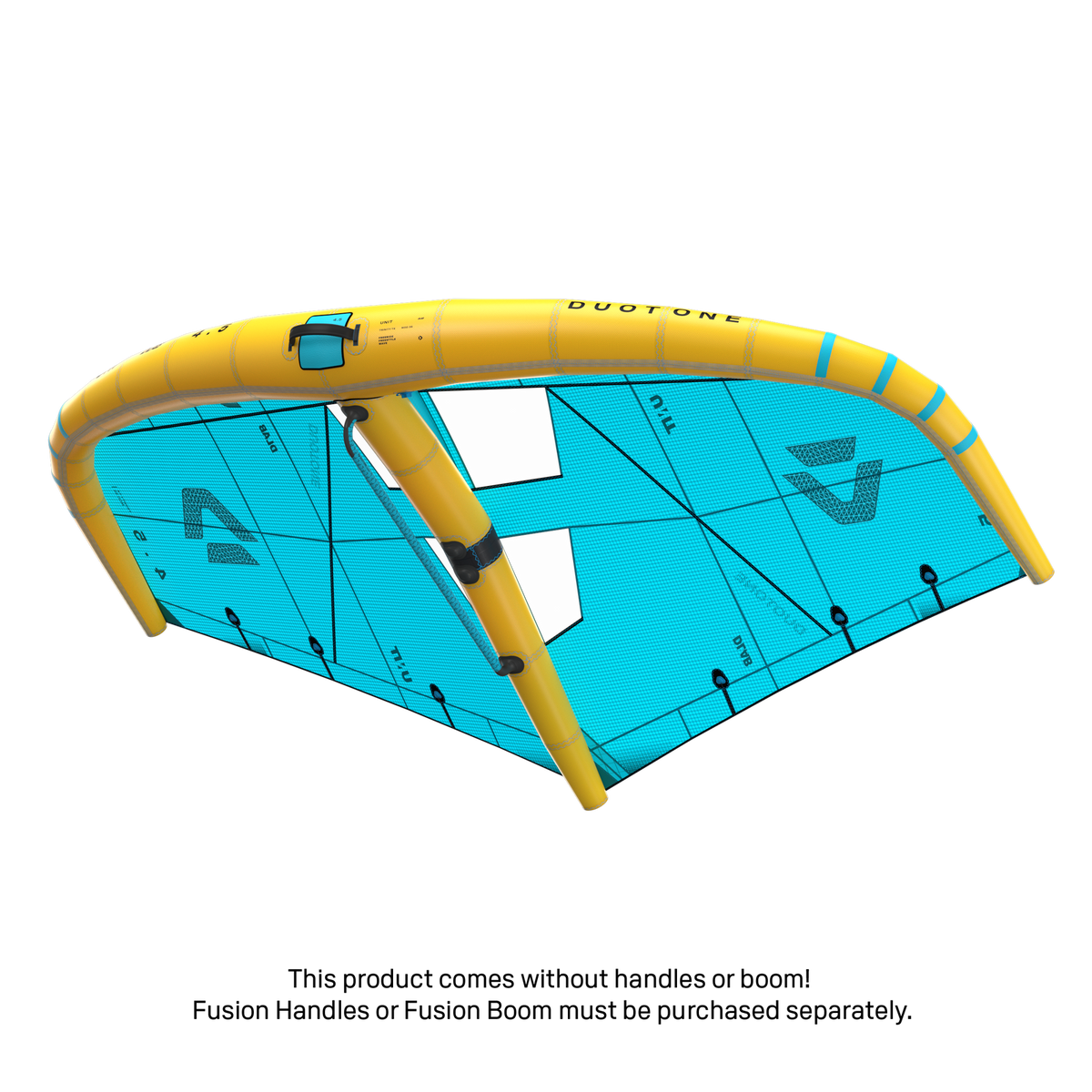 Duotone Unit D/LAB 2027 wing rigged with the Fusion Boom