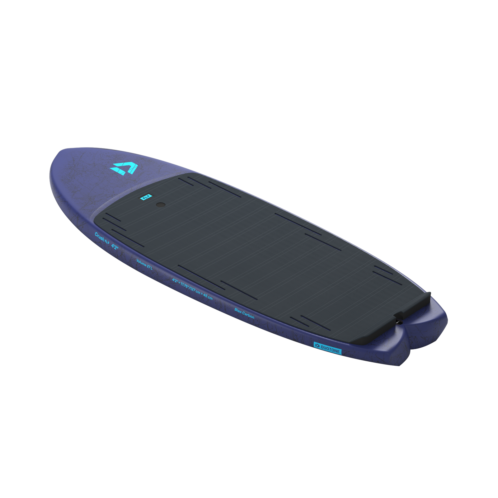 Duotone Crush SLS 2027 prone foil board, rail profile