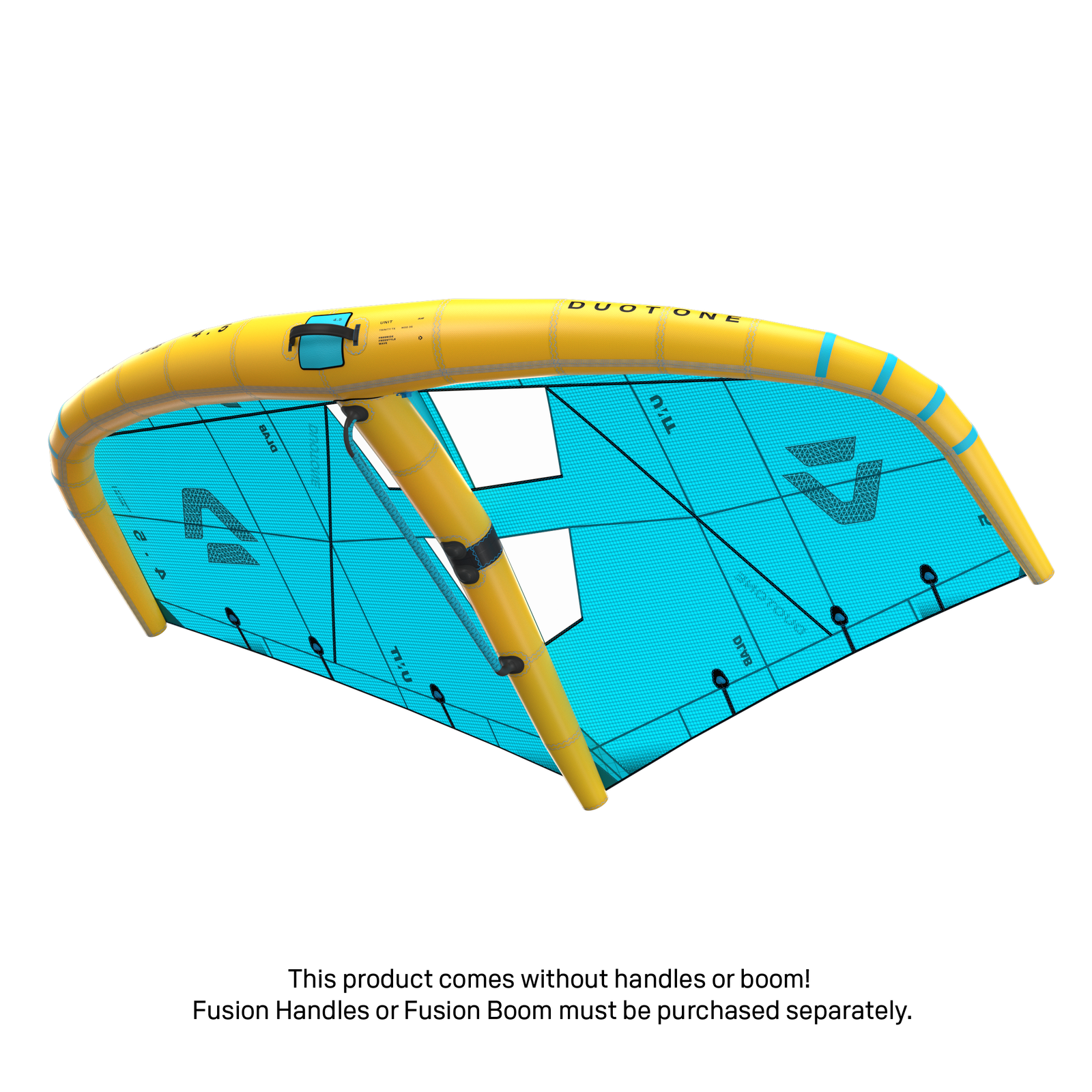 Duotone Unit D/LAB 2027 wing rigged with the Fusion Boom