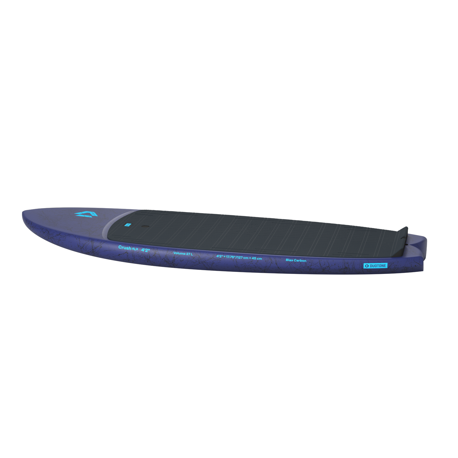 Duotone Crush SLS 2027 prone foil board, deck pad detail