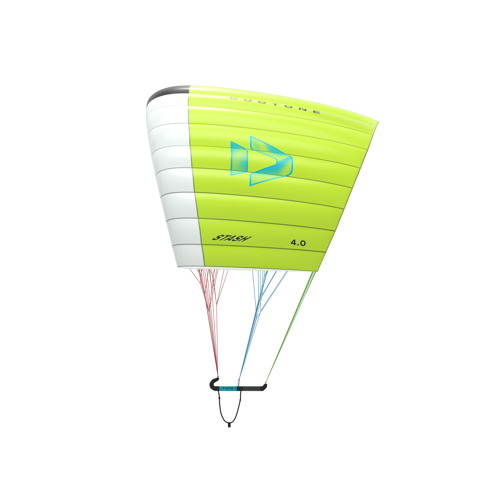 Duotone Stash 2026 side view, lime/white